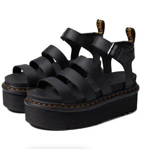 Dr. Martens Blaire Quad Black Platform Sandals